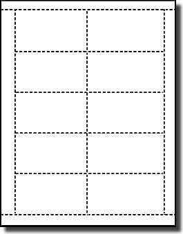 500 Label Outfitters® White Laser and Inkjet Printable Business Cards, 50 Sheets