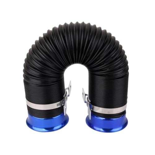 Conduit d'alimentation d'air induction 3 pouces voiture tuyau PVC flexible bleu