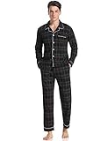 【Occasion】 Nachtwäsche, Nachthemd, Loungewear oder Alltag. Vervollkommnen Sie für Hochzeitsnacht, Flitterwochen, party, Jahrestage, Valentinstag, das Schlafzimmer, schlafen.Ideale Wahl für Herren Lang Schlafanzug, Herren Schlafanzug, Herren Pyjama Set Herren. eine gute Wahl und ein Geschenk für Ihre Familienmitglieder.