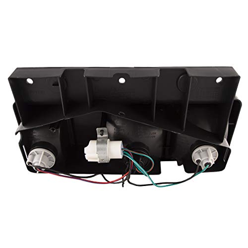 Headlightsdepot Black Housing Incandescent Tail Light Compatible With Isuzu Frr Fsr Npr Nqr Nrr Includes Left Driver Side Tail Light #TOP1