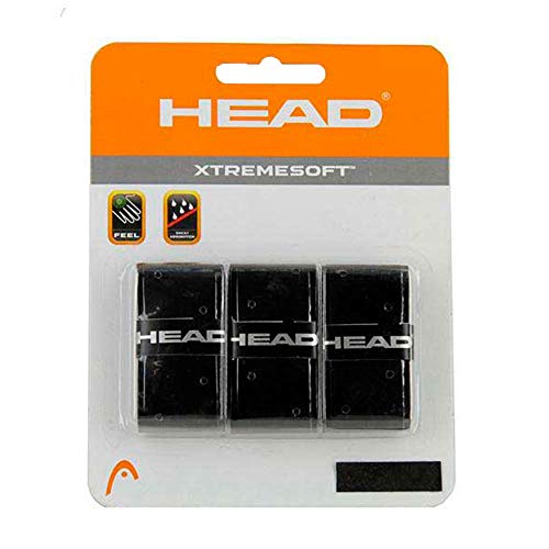 HEAD Xtreme Soft Racquet Overgrip - Tennis Racket Grip Tape - 3-Pack, Black - Image 3