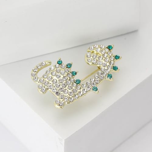 Image of Rhinestone /Enamel Animals Brooch and Pin for Women Elegant Animals Brooches Dress Accessories Birthday Gifts for Mom Wife