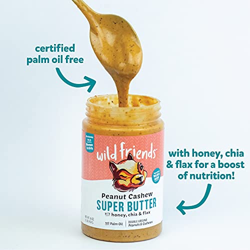 Wild Friends Foods Peanut Cashew Super Butter, Gluten-Free, Non-Gmo, Palm Oil Free, 16 Oz (Pack Of 3) #TOP2