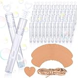 💗【Diseño Romántico】La botella blanca con mango en forma de corazón hace que su celebración de la boda sea más romántica y divertida. Las coloridas burbujas se pueden inflar y sirven para hacer buenas fotos y divertidos juegos en la fiesta.
