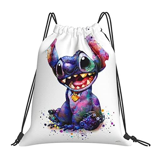 Ahdyr Pattern Drawstring Bags Sac à dos Cute Colorful Drawn Prints Drawing Sport Gym Sack Drawstring Bag String Bag Yoga Bag for Men Women Boys Girls Cover