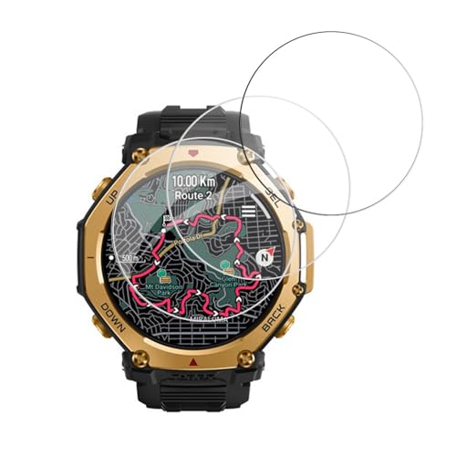 �y3���Z�b�g�zFor Amazfit T-Rex 3 Pro 1.5�C���` 48 mm �K���X�t�B���� �ی�t�B���� �yMoahsiuny�z���{���Ɏq�� ���d�x9H �C�A�h�~ �h�w�� �ϏՌ� ��U�h�~ �\��t���ȒP ��ʑN�₩ �����z��