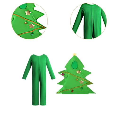 Disfraz de árbol de Navidad para niñas miniatura 4