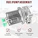 P4070 Universal Electric Fuel Pump 12V for Carburetor, In-Line Automotive Replacement Electric Fuel Pump & Hardware for Carter Pumps with 4-7 PSI 1/4