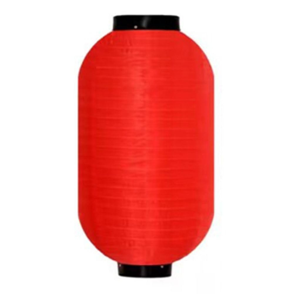 Waterproof Silk Foldable Festival Decor,Japanese Style Hanging Lantern for Christmas, Garden, Party, Indoor/Outdoor(L,red)