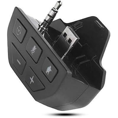 POENVFPO Gaming Headset Adapter, Plug and Play with 3.5mm Port and Chat Game Audio Balance, Audio Adapter for Wireless Controller, for Gamers Streamers and Multi-Device Use