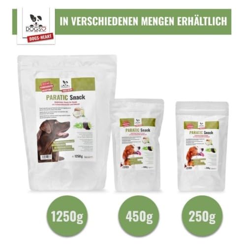 DOGS-HEART PARATIC Schutz Snacks (1.250 Stüc) | Natürlicher Haut- & Fellschutz mit Schwarzkümmelöl & Kokosöl | Premium Snack für Hunde | 100% natürlich & ohne Zusätze (1250 g)