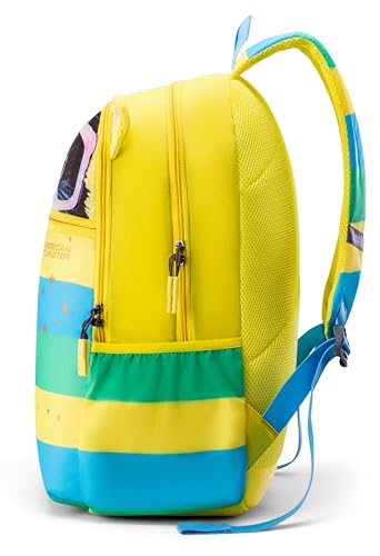 Image of American Tourister Smoodle+ | 30 Ltrs | 2 Compartments | Bottle Pocket | Ergonomic Padded Back Panel & Shoulder Straps | Kids Backpack | 1 Year International Warranty | Yellow