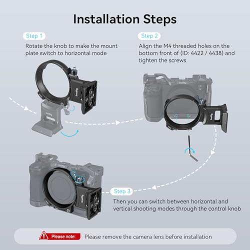 SMALLRIG Rotatable Collar Mount Plate for Sony A7CII / A7CR Camera, Need Using with 4422/4438 - Image 4