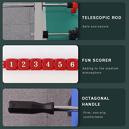 KHYTEBV Standard-8-Bar-Fußballtisch, Tischfußball, Familientischspiele, Indoor-Freizeitspielzeug, Familienparty-Freizeit, Kinderweihnachtsspielzeug, Bir – Bild 7