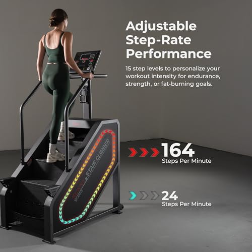 Image of Sunny Health & Fitness Smart Commercial Grade Stepper Stair Climber