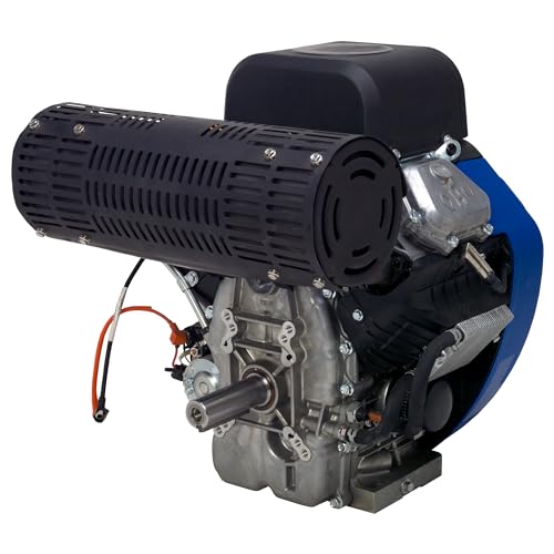 DuroMax XP35HPE 999cc OHV V-Twin Push Button Start Horizontal Shaft Engine , Blue