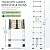 8.5 FT Telescoping Ladder Aluminum Lightweight Extension Ladder