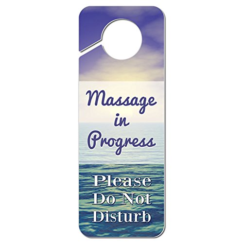 Graphics and More Massage in Progress Please Do Not Disturb Plastic Door Knob