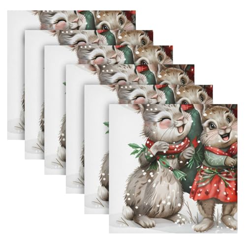 Servilletas de Tela Multicolor 20x20 pulgadas Pack x6 miniatura 2