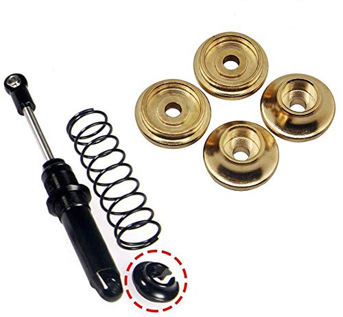 XUNJIAJIE 20G/Set Brass Spring Retainers Shock Cups for 1/10 RC Crawler Car TRX4 Upgrades Accessories, Gold, Small