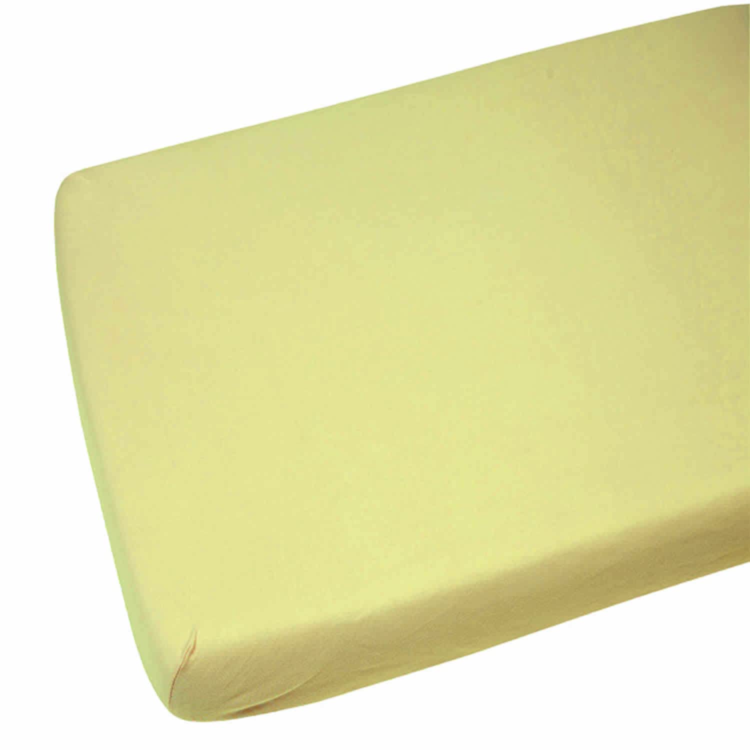 Amigozone Lemon 2 X Pollyotton Cot Bed Fitted Sheet (, Cot Bed (70 X 140Cm))
