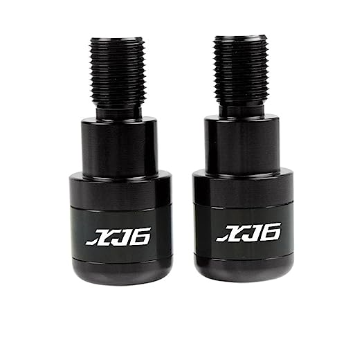 PUCIO Für Yamaha XJ6 N/XJ6 Diversion XJ6 NS 2009-2015 Motorrad Lenker Griff Griffe End Hand Bar End Kappe (Farbe : Schwarz)
