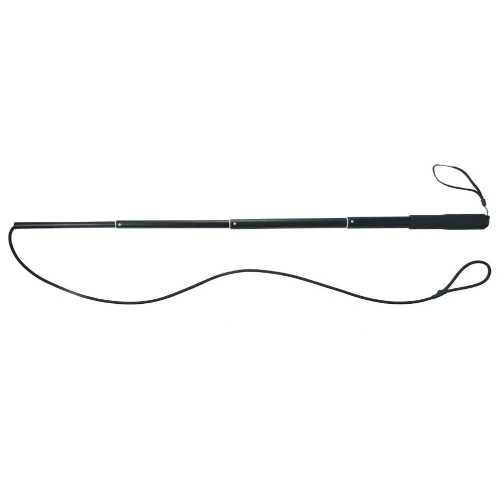VILLCASE Juguete Flirt Pole - Juguete Interactivo para Remolcar Perros - Varita Teaser para Perros Extensible con 2 Juguetes para Perros de Cuerda de Algodón Jugando Al Aire para