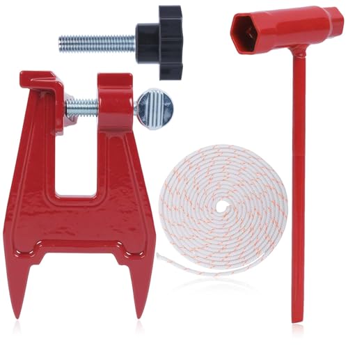 Hyceker Chainsaw Stump Vise for Oregon 26368A Filing Vise Upgraded Big Knob Stump Vise Chain Saw Sharpening Replaces for Echo 99988801808 Husqvarna 596286001 Stihl Chainsaw Filing Vise & Scrench Kit