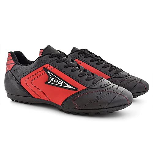 Chuteira Society cordoba em couro soft 55701 EGM pto vermelh Cor:Preto;Tamanho:42;Genero:Masculino