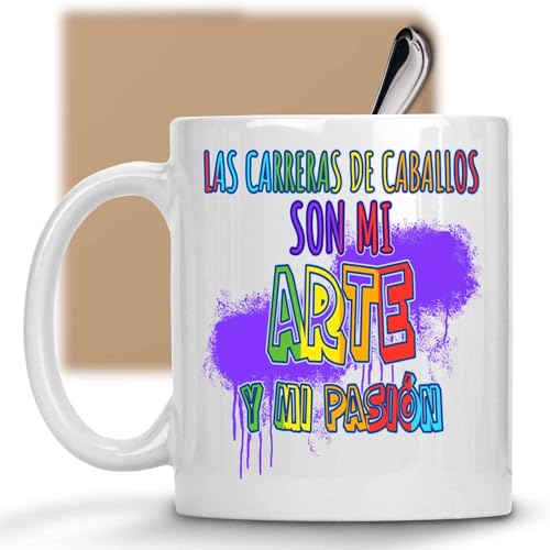 Gift Idea Funny Horse Racing Gifts - Express Your Love for the Sport - Humorous Gift for Friends and Family - for Father's Day - 11 Oz White Ceramic Coffee Mug