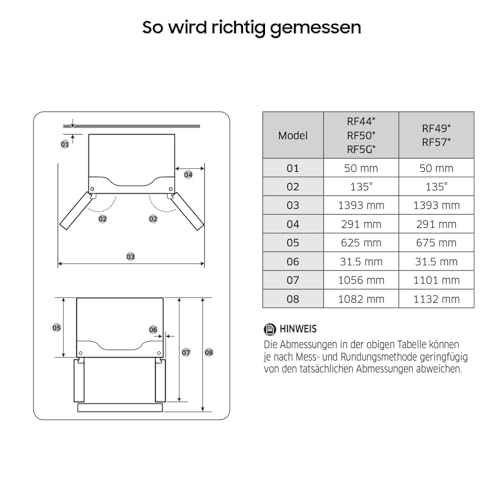 Samsung French-Door-Kühlschrank mit Gefrierfach, 178 cm, 495 l, WiFi & SmartThings AI Energy Mode, Twin Cooling+, Auto Ice Maker, No Frost+, Premium Black Steel, RF50C530EB1/EF