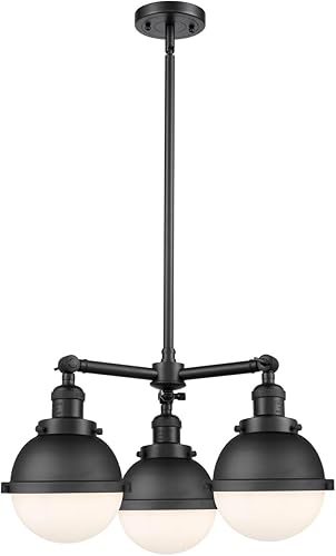 Innovations 207-BK-HFS-61-BK-LED LED Chandelier from Franklin Restoration Collection