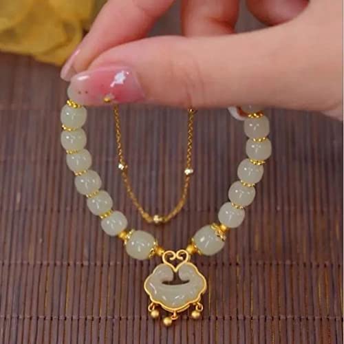 Bysonglezai Pulsera Mujer Brazalete Regalo Bracelets Bonitas Pulseras con Abalorio De Conejo para Mujer, Pulsera con Cuentas Hechas A Mano del Zodiaco Chino, Regalos De Cumpleaños De Buena Suerte