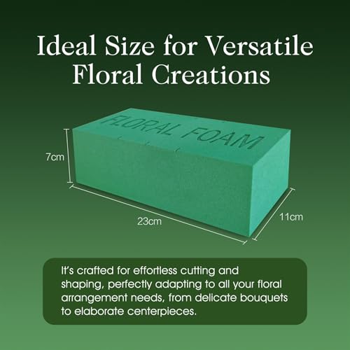Simpa 20PC Dry Floral Foam Bricks 23 X 11 X7.5Cm Super Water Absorbent Florist Flower Arranging Supplies For Events, Weddings, Birthdays, Centerpieces, Bouquets And Decorations. - 3
