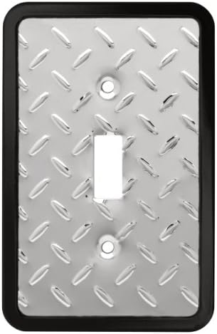 Franklin Brass 135858 Diamond Plate Single Toggle Switch Wall Plate / Switch Plate / Cover, Packaging may Vary