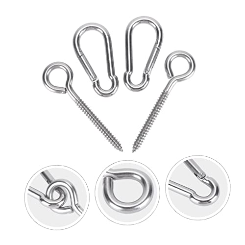 Happyyami Door Outdoor Swing Hook Chair Hanging Accessories Spring Hook Fixing Accessories for Hammock Swing Hook