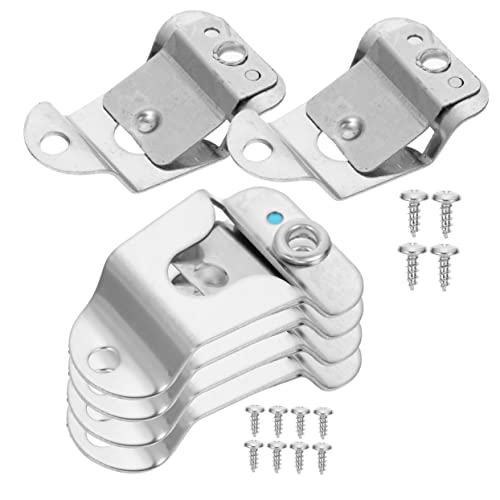 6Pcs Mic Hanger Clips Durable Stainless Steel Microphone Holder Radio Mount Easy Install Vehicle Clip Hooks Compact Design for Car Use