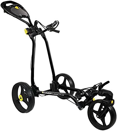 Classic Plus Masters Golf Icart Push Trolley - Black