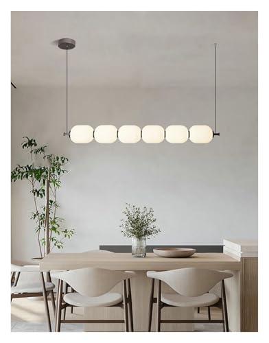 Lustre à ampoule en verre blanc avec technologie LED moderne intégrée - 4
