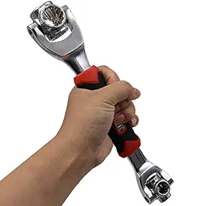Cg Tiger Wrench Universal 48 in 1 Socket Wrench Multifunction Wrench Tool with 360 Degree Rotating Head, Magnetic Spanner Tool for Home and Car Repair Tool Works, Hex