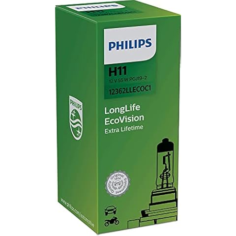 Philips LongLife EcoVision H11 Headlight Lamp Cover
