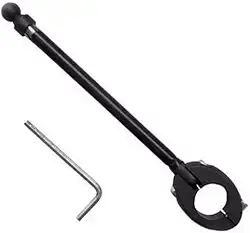 Antena Aparador Corta Linha Pipa Moto Preta Guidão Inox