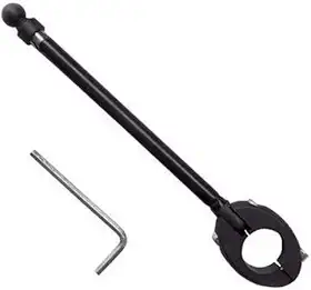 Antena Aparador Corta Linha Pipa Moto Preta Guidão Inox