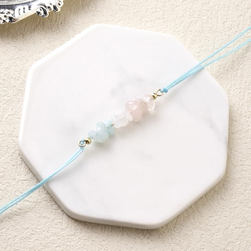 Image of Salty Rakhi for Brother & Bhaiya Bhabhi | Wrist Band Gift Pack for Sister, Bro, Bhaiya and Bhabhi | Bracelet for Men, Women | Fancy Jewellery Combo Gifts | Gift for Rakshabandhan | Traditional Rakhi Gift