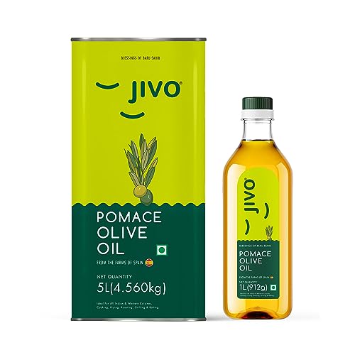 Jivo Pomace Cooking Olive Oil 5 Litre Tin & Jivo Daily Cooking Pomace Olive Oil |1 Litre (B0BGPL5YVH) Amazon Price History, Amazon Price Tracker