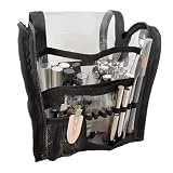 Trousse de maquillage transparente imperméable de grande capacité, trousse de toilette pour femme, homme, visage, lotion, savon, brosses