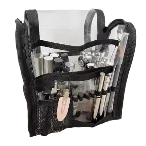 Neceser de Viaje Cosmético,Organizador Transparente Impermeable de Gran Capacidad - Estuche Organizador para Artículos de Aseo - para Base de Maquillaje, Brochas, Barras de