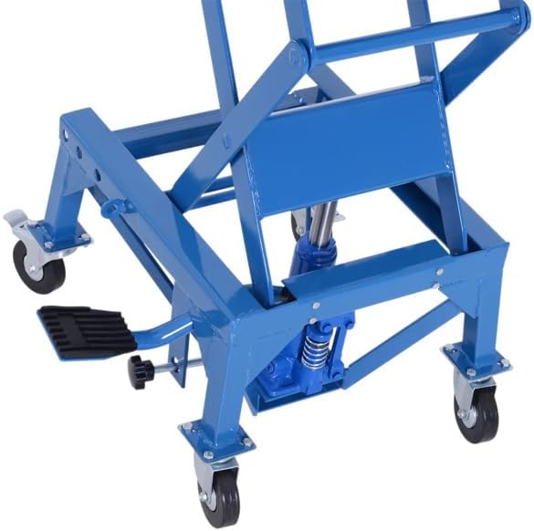Hydraulic Motorcycle Scissor Jack Lift 300lbs Foot Step Wheels for Dirt Bikes