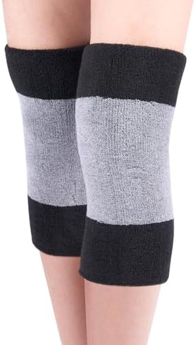 Knee Brace for Women Winter, LooKu Knee Brace Leg Knee Warmers Sleeve Wrap Thermal Elastic Soft Knit Cotton Knee Pad for Joint Pain & Arthritis Pain Knee Pads Leg Sleeves Support Protector