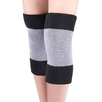 Knee Brace for Women Winter, LooKu Knee Brace Leg Knee Warmers Sleeve Wrap Thermal Elastic Soft Knit Cotton Knee Pad for Joint Pain &amp; Arthritis Pain Knee Pads Leg Sleeves Support Protector